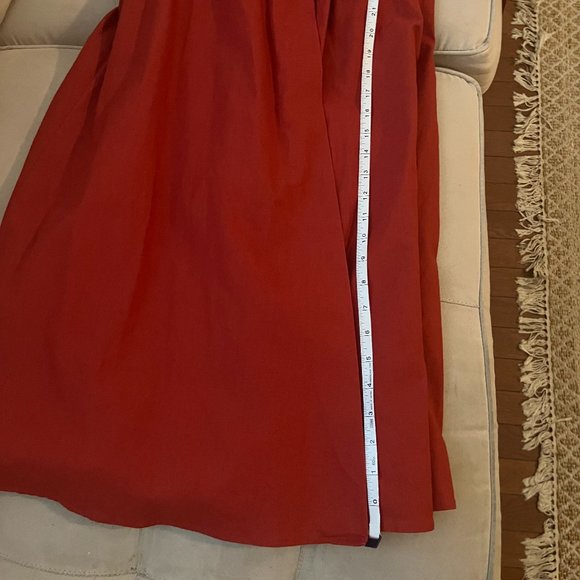 Sezane Rust Wrap Dress - Picture 11 of 13